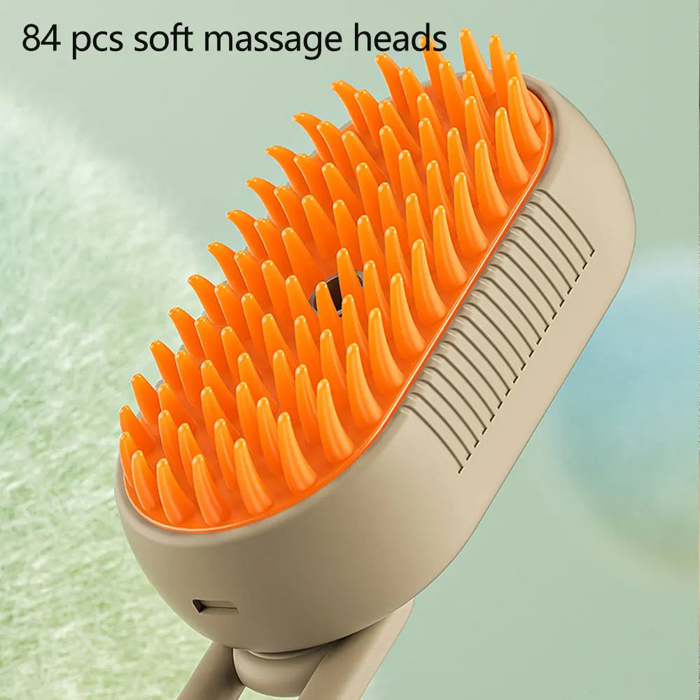 3-in-1 Steam Grooming Brush That Reduces Shedding in Minutes