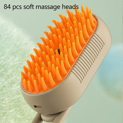 3-in-1 Steam Grooming Brush That Reduces Shedding in Minutes