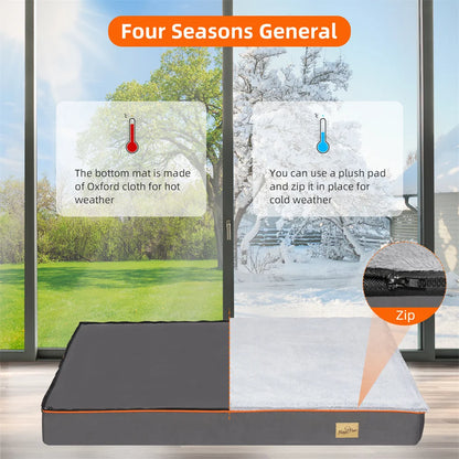 Premium Orthopaedic Memory Foam Dog Bed – Waterproof, Washable Heavy-Duty Mattress for Large & XL Dogs