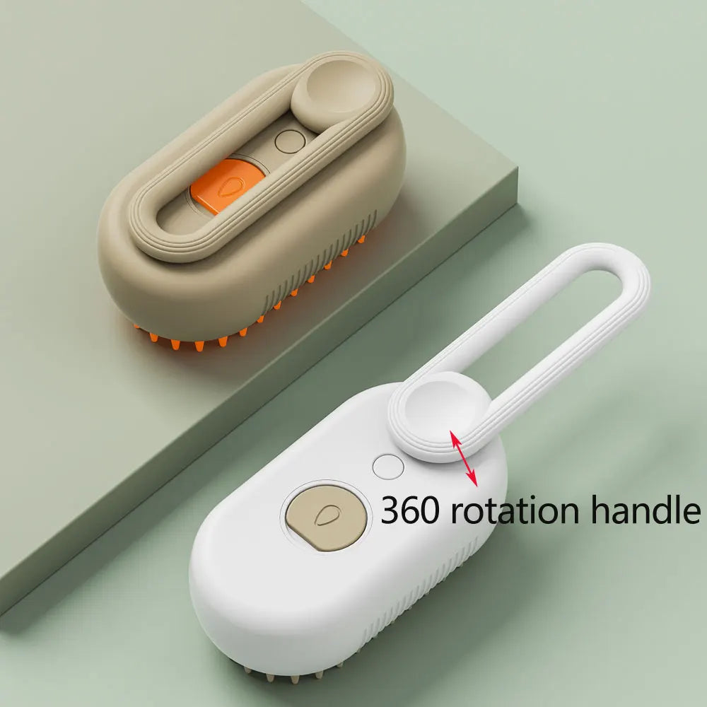 3-in-1 Steam Grooming Brush That Reduces Shedding in Minutes