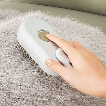 3-in-1 Steam Grooming Brush That Reduces Shedding in Minutes