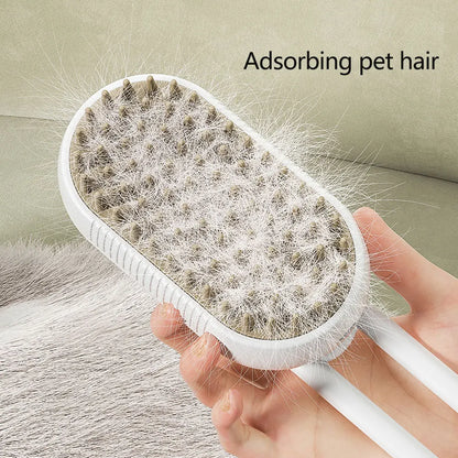 3-in-1 Steam Grooming Brush That Reduces Shedding in Minutes