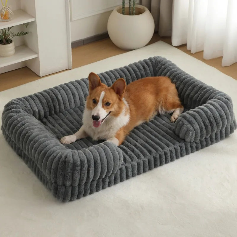 Calming Orthopaedic Memory Foam Dog Bed – Anxiety-Relief Sofa Bed with Washable Cover (S–XXL)