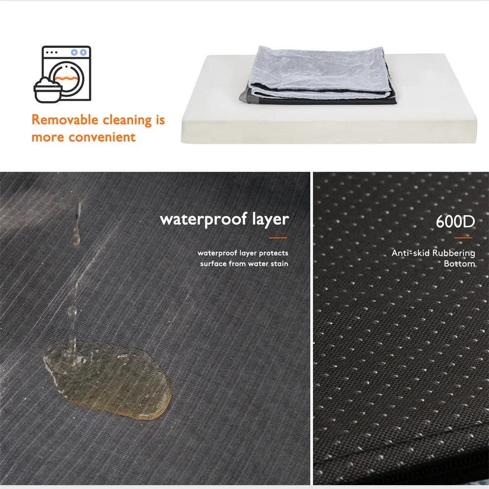 Premium Orthopaedic Memory Foam Dog Bed – Waterproof, Washable Heavy-Duty Mattress for Large & XL Dogs