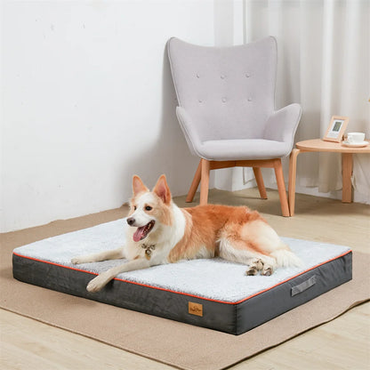 Premium Orthopaedic Memory Foam Dog Bed – Waterproof, Washable Heavy-Duty Mattress for Large & XL Dogs