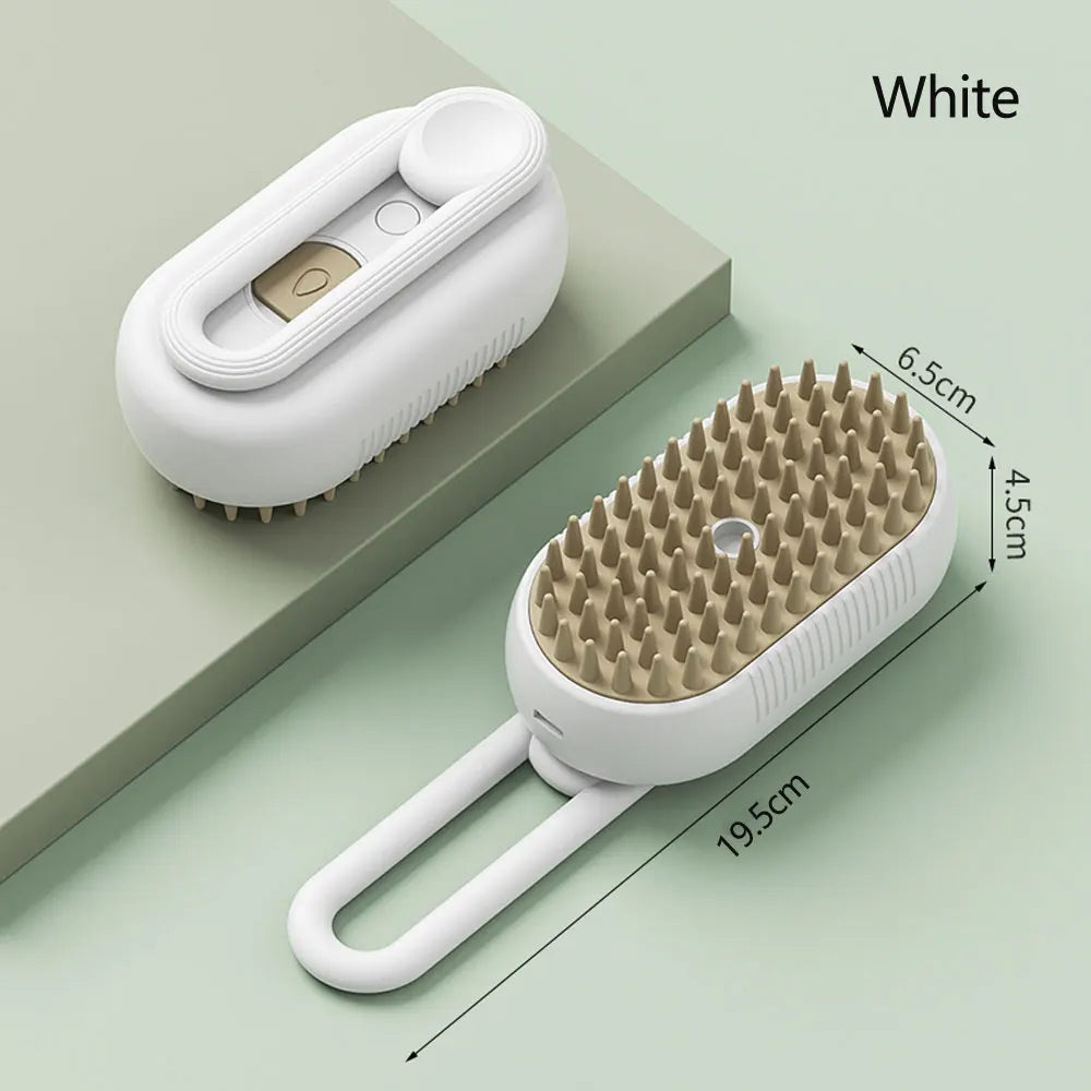 3-in-1 Steam Grooming Brush That Reduces Shedding in Minutes